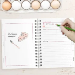 DIY Backbuch für 33 Backrezepte - PINK, DIN A5