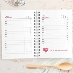 DIY Backbuch für 33 Backrezepte - PINK, DIN A5