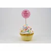 DIY Cupcake-Topper Personalisiert Happy Birthday blau mit Name