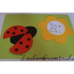 DIY-Bastelset "Marienkäfer" 6 Karten für Kinder