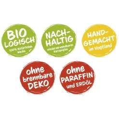 DIY-Set mit 200g Bienenwachs „Natürliche Kerzen selbst gießen“