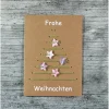3D-Klappkarte **STICKBaum2** von ZWEIFARBIG Kraftpapier Weihnachtswünsche Frohe Weihnachten Grußkarte Baum