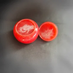 Dose mit Deckel in pink mit Glitzer