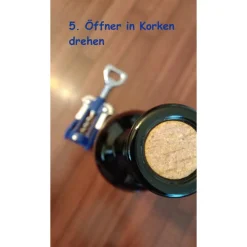 Download - DIY Geschenk - Etikett für Wein mit Korkenzieher (hier NUR Etikett-Download! zu kaufen)