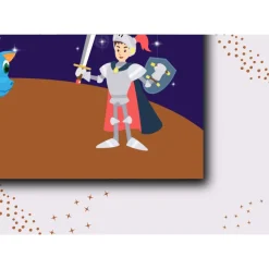 Drachen und Ritter Kindergeburtstags-Urkunde - Digitale PDF-Datei - Gastgeschenke Kindergeburtstag