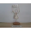 Drahtfigur mit Schild, personalisierbar mit Wunschtext, als Geschenk für Geburtstag, Weihnachten, etc., ca. 18 cm