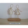 Drahtfiguren "Paar" / "Liebespaar", Geschenk für Geburtstag / Hochzeit / Valentinstag / Jahrestag / Weihnachten, 15 cm