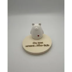 Du bist unentBÄRlich – Originelle Dekofigur mit Gravur & Bär als Geschenkidee