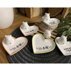 „Du bist unentBÄRlich“ Bärchen Herz Herzschale Schale Dekoration Raysin Geschenk Valentinstag Freundin Mama Muttertag