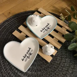 „Du bist unentBÄRlich“ Bärchen Herz Herzschale Schale Dekoration Raysin Geschenk Valentinstag Freundin Mama Muttertag