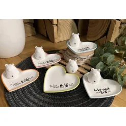 „Du bist unentBÄRlich“ Bärchen Herz Herzschale Schale Dekoration Raysin Geschenk Valentinstag Freundin Mama Muttertag