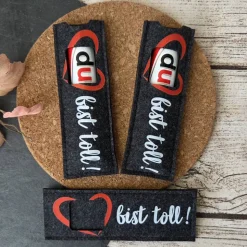 DU Geschenkverpackung mit Botschaft für Schokoriegel ~ Mitbringsel ~ Geburtstag