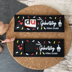 DU Geschenkverpackung mit Botschaft für Schokoriegel ~ Geburtstag ~ Mitbringsel