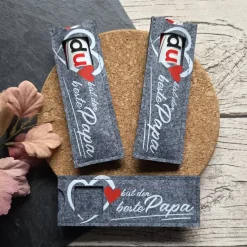 DU Geschenkverpackung mit Botschaft für Schokoriegel ~ Mitbringsel Vatertag ~ Papa