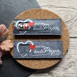 DU Geschenkverpackung mit Botschaft für Schokoriegel ~ Mitbringsel Vatertag ~ Papa