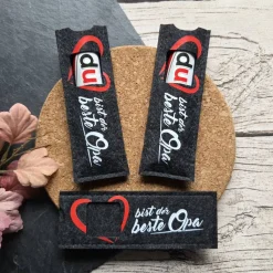 DU Geschenkverpackung mit Botschaft für Schokoriegel ~ Mitbringsel Vatertag ~ Opa