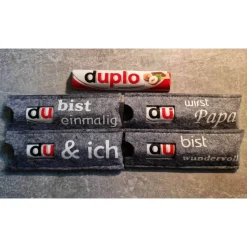 DU Geschenkverpackung, Verpackung für Duplo personalisiert du wirst längste Praline der Welt Aufbewahrungstasche Süßigke