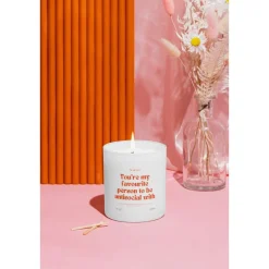Duftkerze im Glas You are my favourite person, Rapswachs Kerze, Geschenk für beste freundin, Geburtstag Mitbringsel