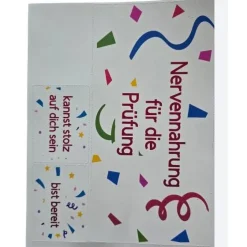 Duplo Aufkleber, Nervennahrung Prüfung, motivierende Sprüche, Prüfungsstress lindern, Geschenk für Studenten, Führersche