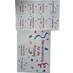 Duplo Aufkleber, Nervennahrung Prüfung, motivierende Sprüche, Prüfungsstress lindern, Geschenk für Studenten, Führersche