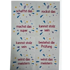 Duplo Aufkleber, Nervennahrung Prüfung, motivierende Sprüche, Prüfungsstress lindern, Geschenk für Studenten, Führersche
