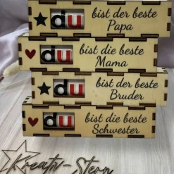 Duplobox mit Spruch – Geschenkidee aus Holz für Geburtstag, Muttertag & Valentinstag