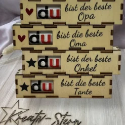 Duplobox mit Spruch – Geschenkidee aus Holz für Geburtstag, Muttertag & Valentinstag