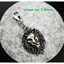 Edelstahl Anhänger Löwe für Charivari – Trachtenschmuck in verschiedenen Designs