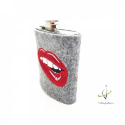 Edelstahl Flachmann bestickt 200 ml Ladykiller Ski Skifahren Hüttenzauber Apres Ski Skihaserl  Schnapsflasche Hammer Schraubenschlüssel Hausmeister Weihnachten Frauenflachmann