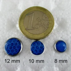 Edelstahl Ohrstecker pastell Farben schimmernd 8 mm  ART 6010