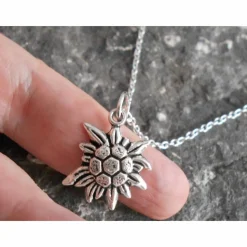 Edelweiss Halskette versilbert oder 925