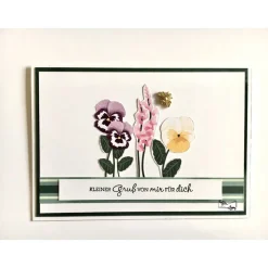 Edle Grußkarte " Kleiner Gruß von mir für Dich" zum Geburtstag, Muttertag oder einfach so