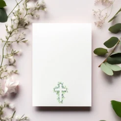 Edle Konfirmationseinladungskarten 10er-Pack, florale Konfirmationseinladung, Einladung Konfirmationseinladungen