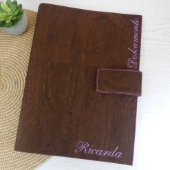 edle Zeugnismappe personalisiert, Dokumentenmappe A4, Kork, tolle Geschenkidee zum Schulanfang, Einschulung