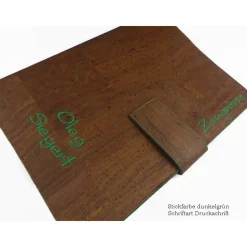 edle Zeugnismappe personalisiert, Dokumentenmappe A4, Kork, tolle Geschenkidee zum Schulanfang, Einschulung