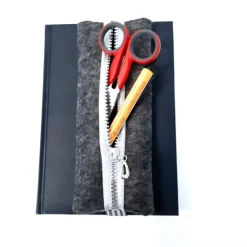 Edles Kalendermäppchen mit Gummiband, Stifte Mäppchen mit Gummiband aus Filz