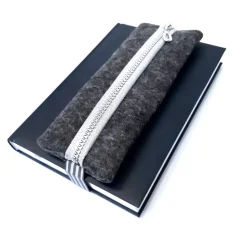 Edles Kalendermäppchen mit Gummiband, Stifte Mäppchen mit Gummiband aus Filz