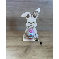 Ü-Ei Hase aus Holz Halterung I Ostern DIY Geschenk I Ostergeschenk I Überraschungsei I Ostergeschenk personalisiert