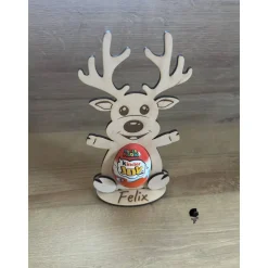 Ü-Ei Hase aus Holz Halterung I Weihnachten DIY Geschenk I Weihnachtsgeschenk personalisiert