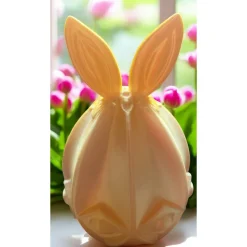 Ei mit Hasenohren – Moderne Osterdekoration aus PLA Filament, 14 cm hoch