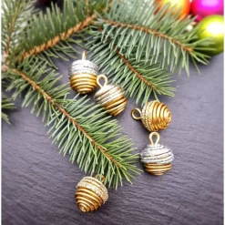 Eicheln 5er Set, verschiedene Farbkombis, Aludraht