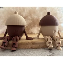 Eichelpärchen Deko Figur 3D-Druck