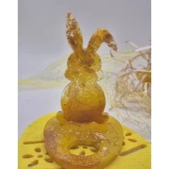 Eierhalter Hase Gelb-Gold