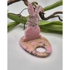 Eierhalter Hase Neon Pastell Rosa-Sand