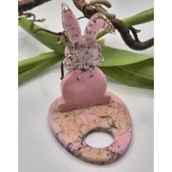 Eierhalter Hase Neon Pastell Rosa-Sand