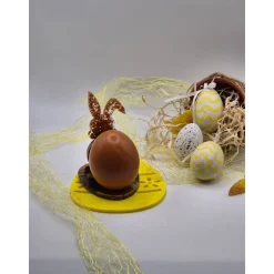 Eierhalter Hase Schwarz-Kupfer