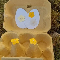 Eierkarton originelle Osterverpackung gelb