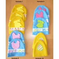 Eierwärmer aus Filz mit verschiedenen Motiven