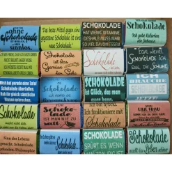 ein Mitbringsel für Schoki-junkies lustige Sprüche rund um die Schokolade
