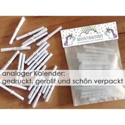 EINHORN Adventskalender illustriert Zitate Sprüche witzig Papier oder digital Adventskalender Geschenk Adventkalender